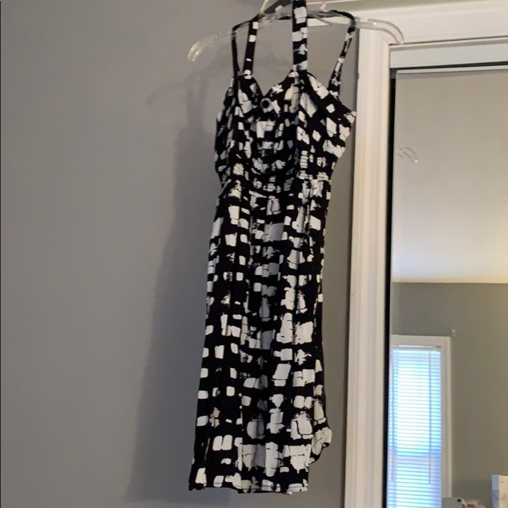 Black and white dress
